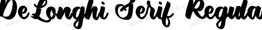DeLonghi Serif Regular字体转换